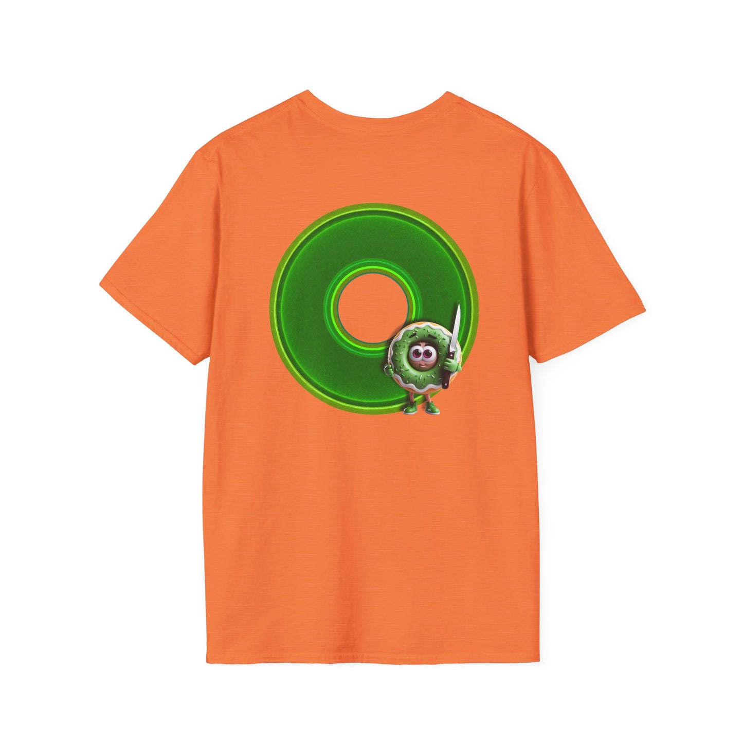 Classic Donut Tee - Unisex Soft-Style - "My Friend the Donut " - series 1.0  - variant 4 - green donut