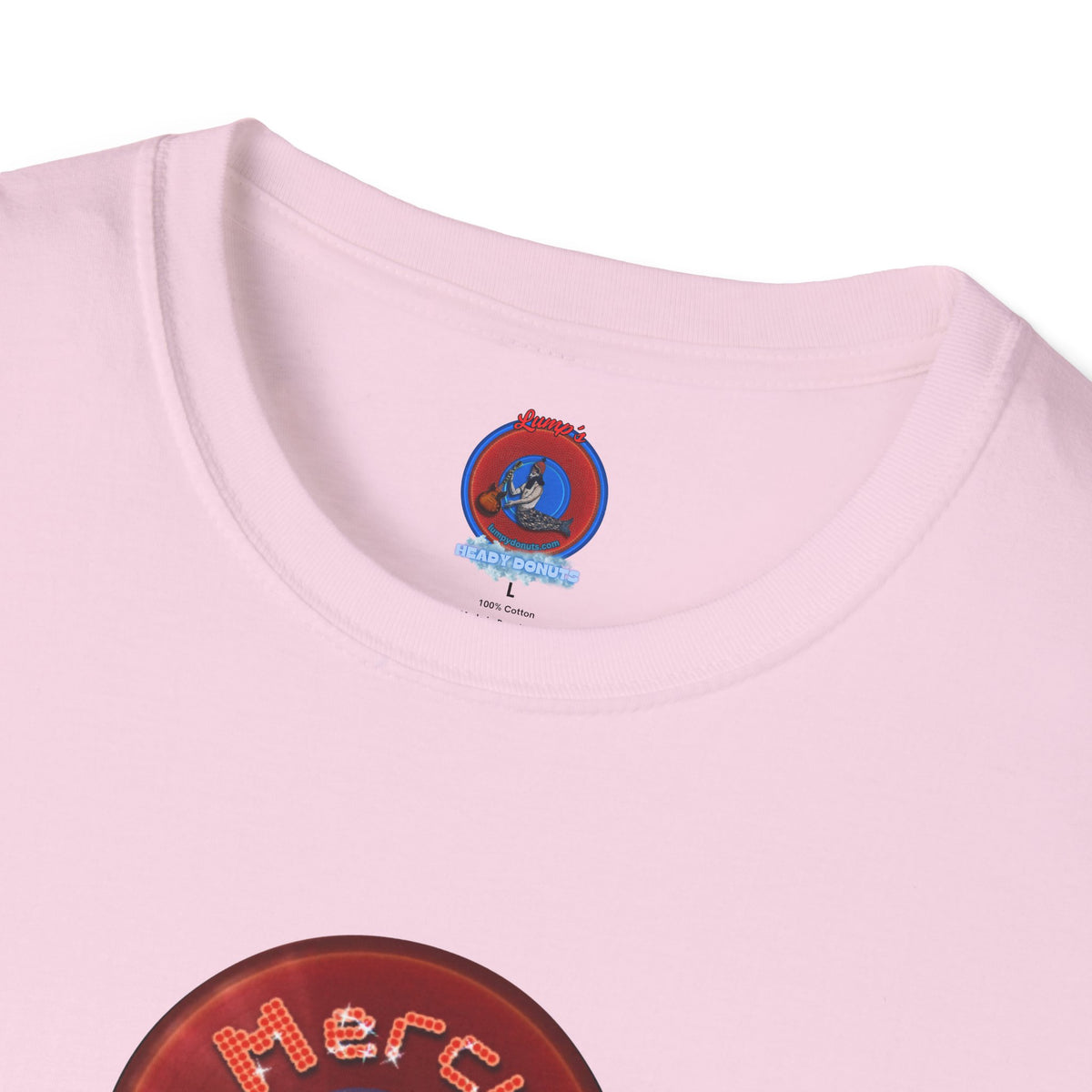 Classic Donut Tee - Unisex Soft-Style - "Donuts of the Gods" - series 1.0 - variant 5 - red donut