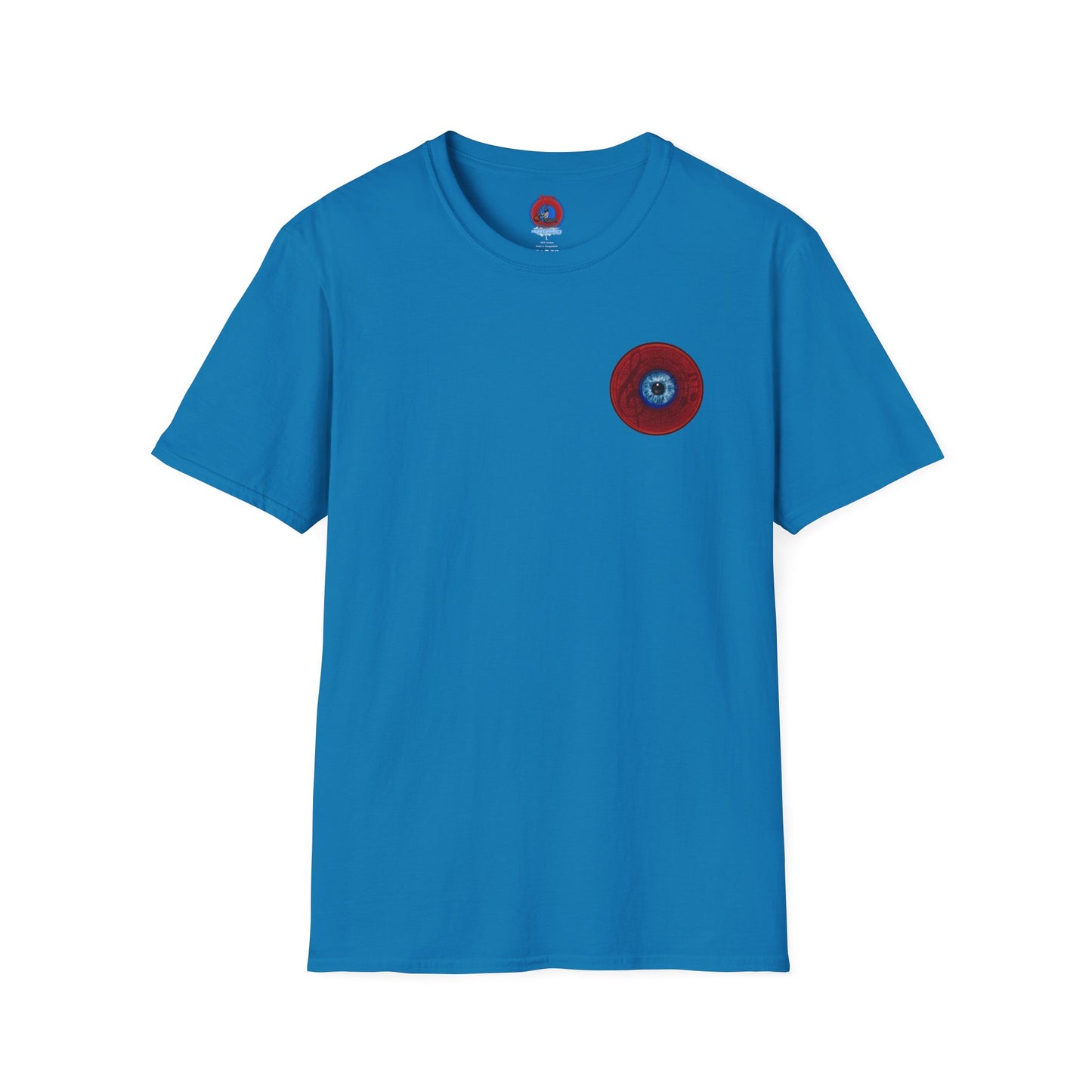 Classic Donut Tee - Unisex Soft-Style - "Peering through Your Opacity" - series 1.0 - red donut w/eye