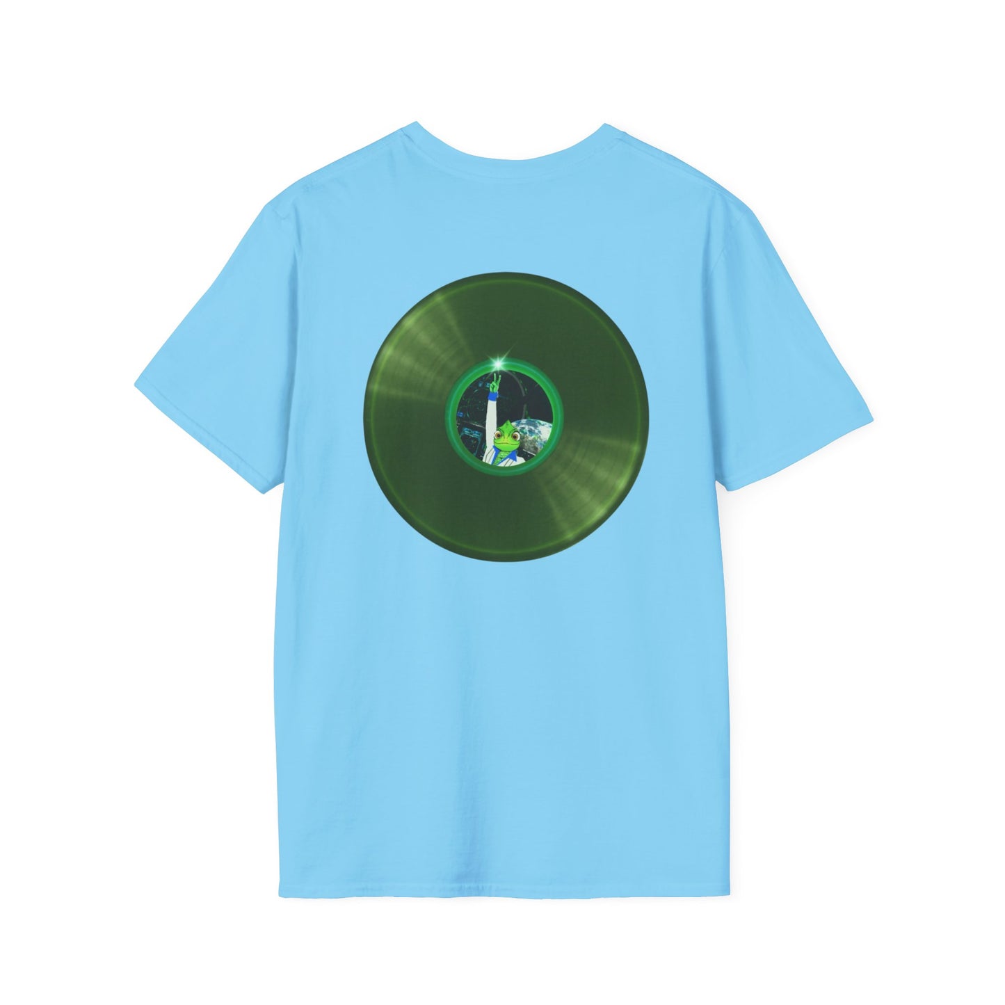 Classic Donut Tee - Unisex Soft-Style - "Rutherford's Staying Alive" - series 1.0 - variant 2 - green donut