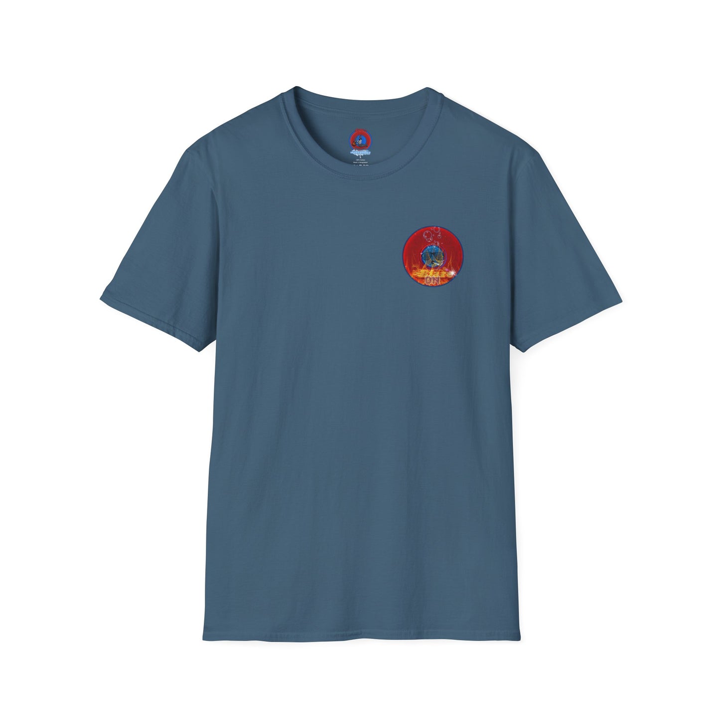 Classic Donut Tee - Unisex Soft-Style - "Fire Blazed Donuts" - series 1.0  - red phatty donut