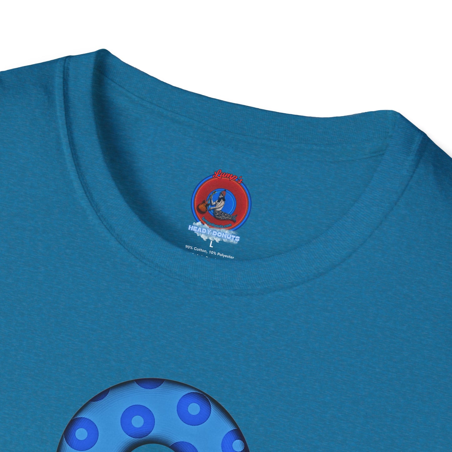 Plain Donuts/Unisex Soft-Style - "Plain Blimpy Paradoxical Donuts" - blue/light blue donuts