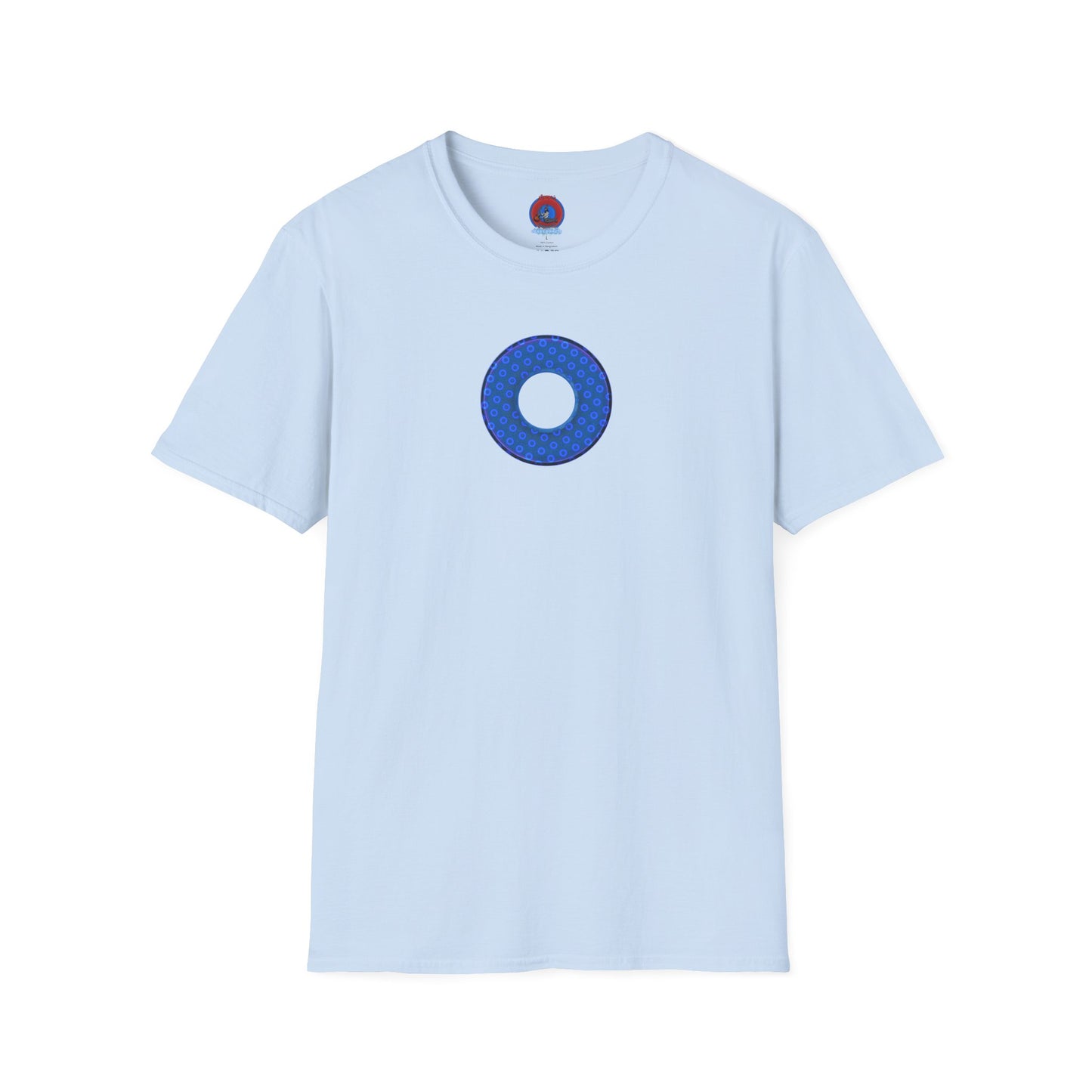 Plain Donuts/Unisex Soft-Style - "Plain Electric Paradoxical Donuts" - royal blue/dark blue donuts
