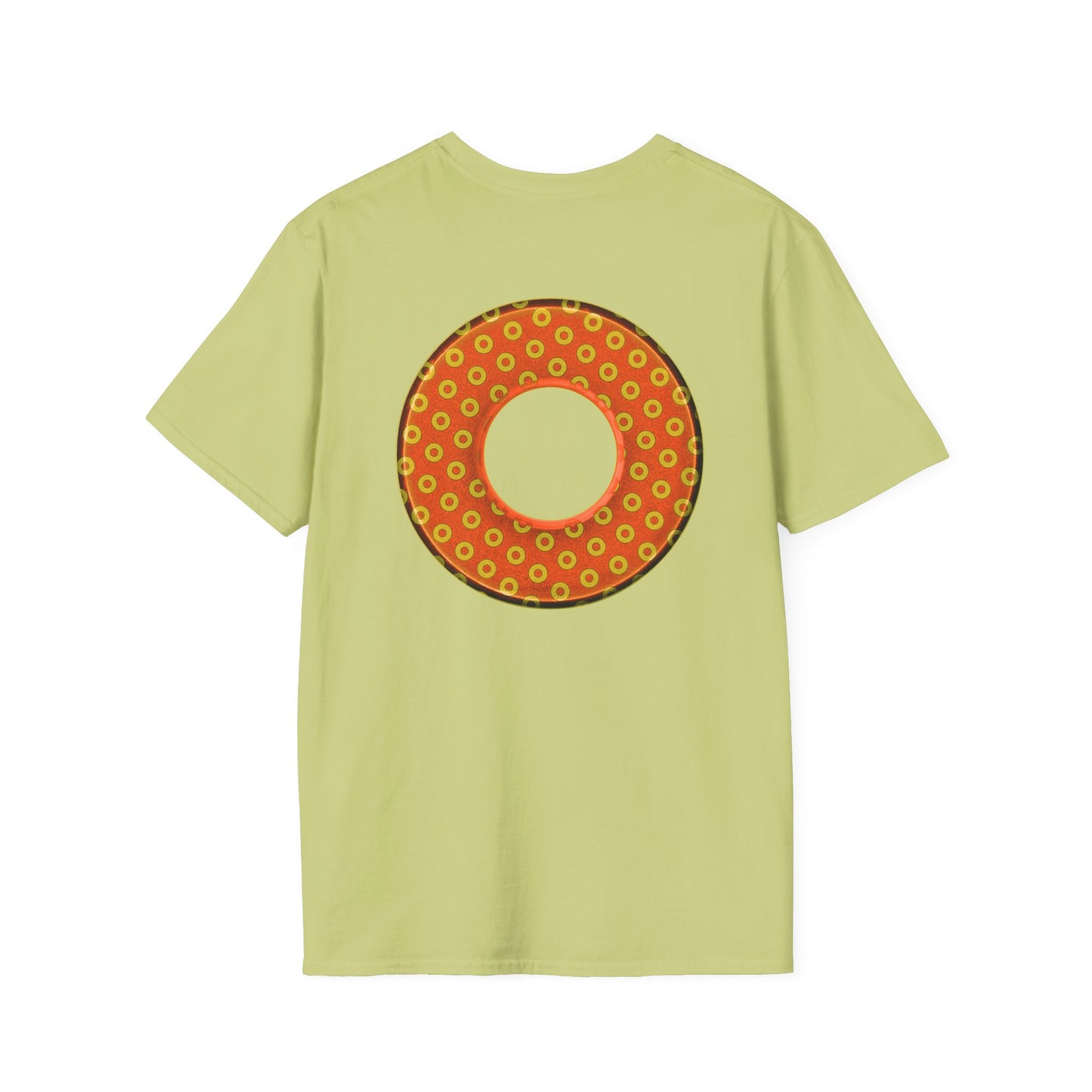 Plain Donuts/Unisex Soft-Style - "Plain Electric Paradoxical Donuts" - gold/orange donuts