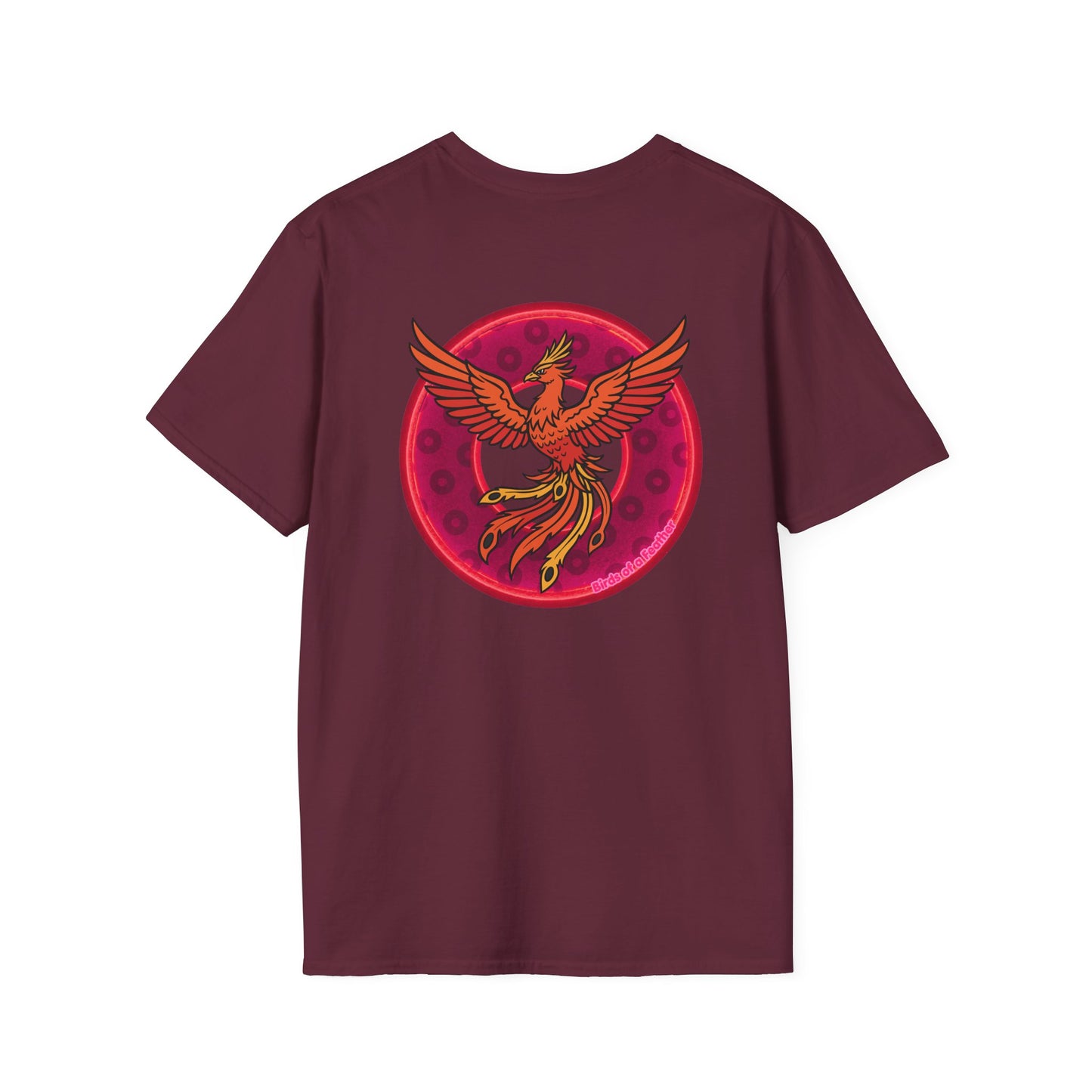 Classic Donut Tee - Unisex Soft-Style - "Invitation for Donuts & Tea" - light purple/purple paradox donut - variant 2