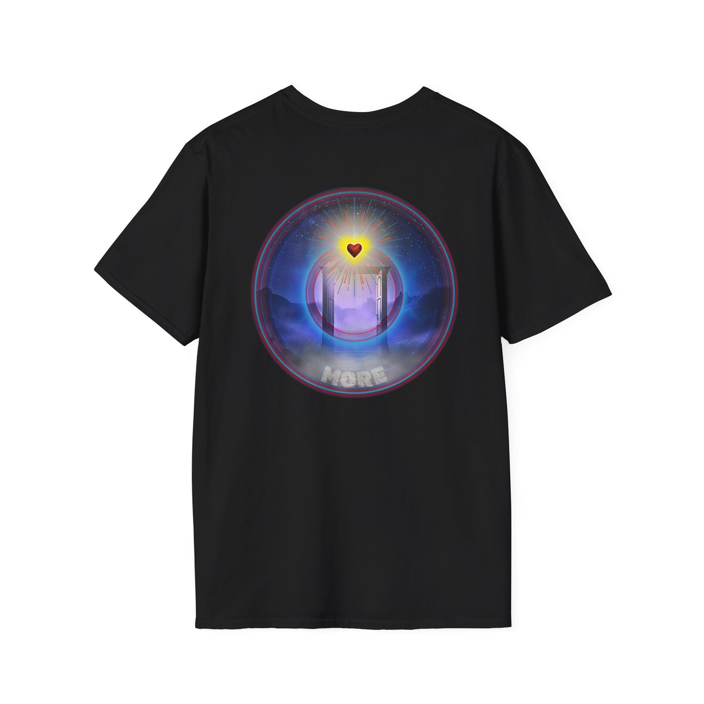 Classic Donut Tee - Unisex Soft-Style - "The Moring Donut' - vivid surreal donut