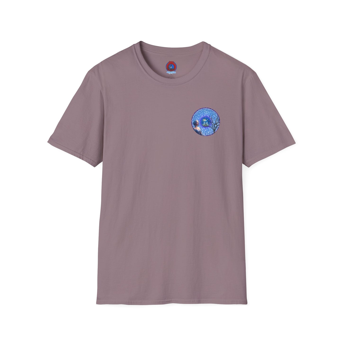 Classic Donut Tee - Unisex Soft-Style - "The Donut Locked in Glaciers" - series 1.0 - blue donut