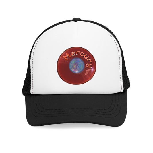 Lumpy Trucker Hat - Deity Series - "Mercury's Donuts of the Gods" - variant 2 - red donut