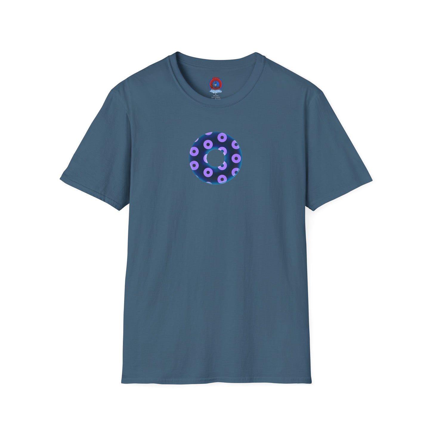 Plain Donuts/Unisex Soft-Style - "Plain Blimpy Paradoxical Donuts" - dark blue/light purple donuts