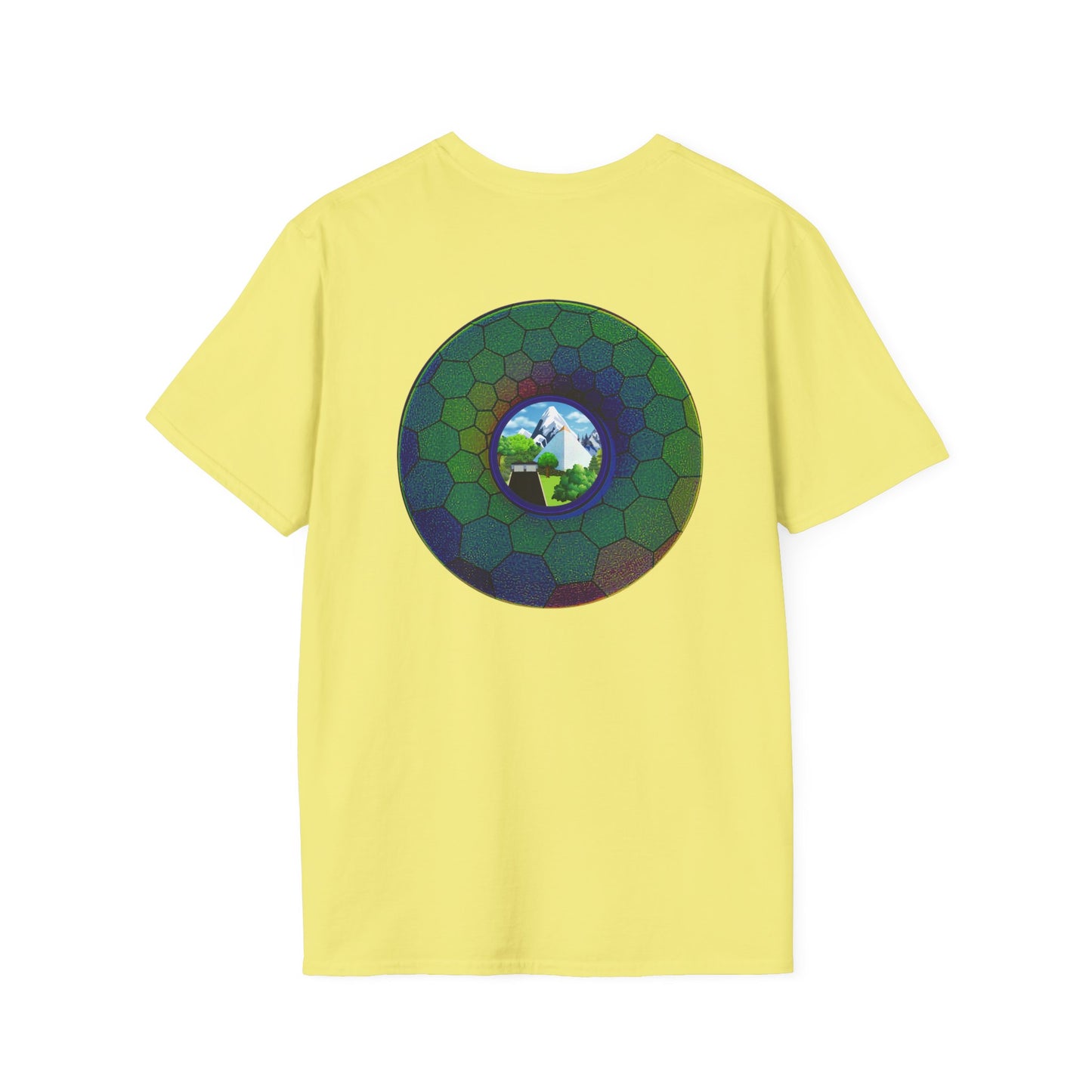 Classic Donut Tee - Unisex Soft-Style - "Mansions of South Park" - series 1.0 - variant 2 - green hexadonut