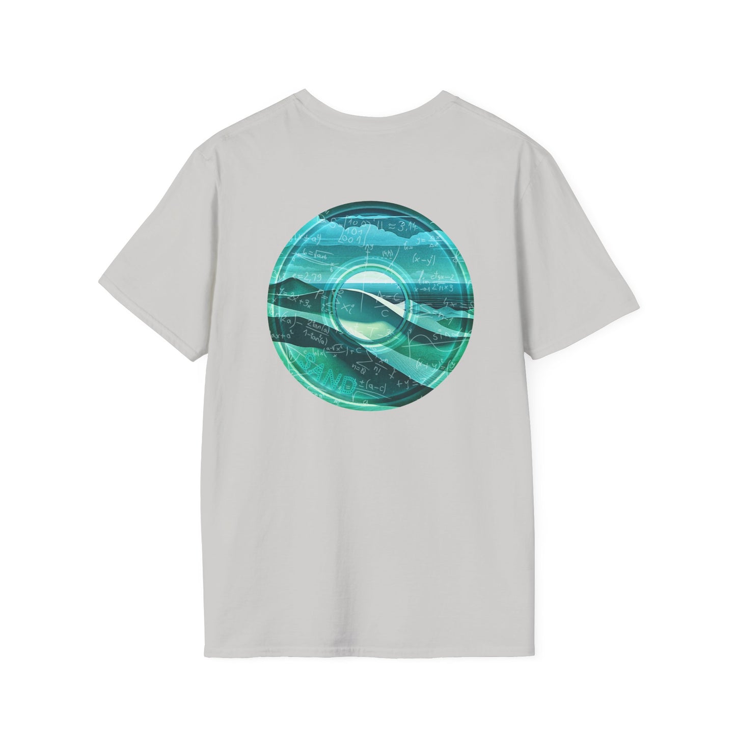 Classic Donut Tee - Unisex Soft-Style - "The Equating Donut " - series 1.0  - teal donut
