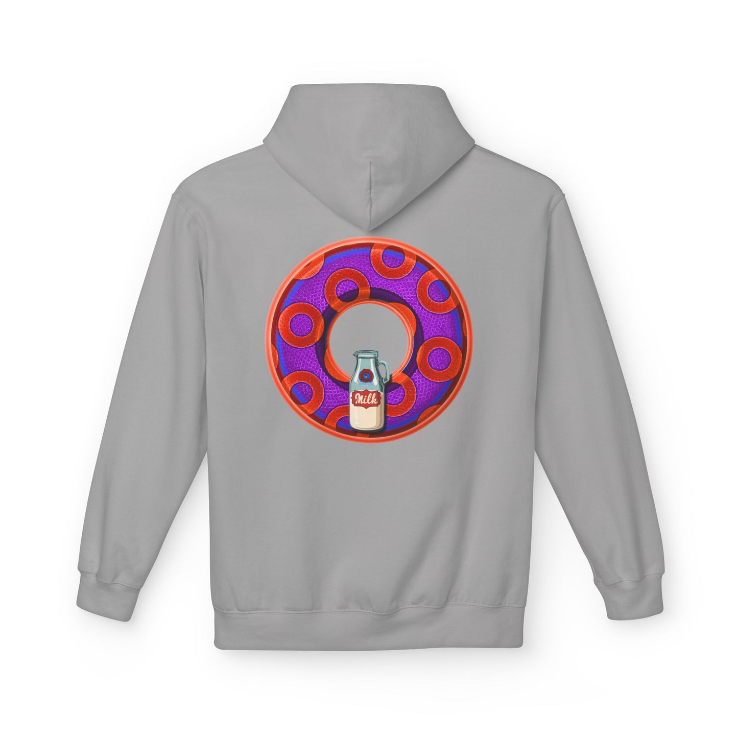 Fleece Harry Hoodies [Midweight Soft-style] - "Wooked Cream Dairy - YEMSG Donut" - blue/blue rustic paradox donut - variant 6