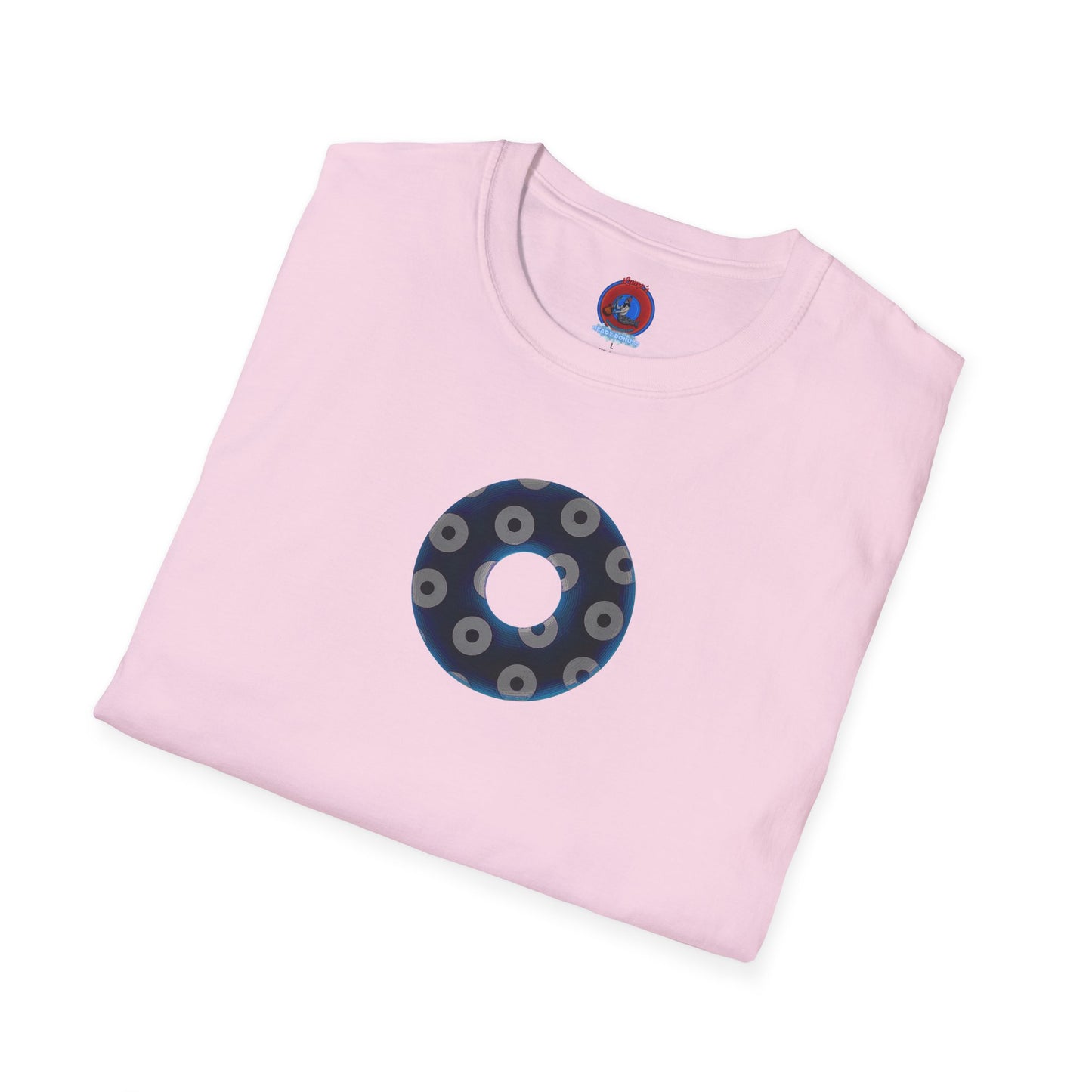 Plain Donuts/Unisex Soft-Style - "Plain Blimpy Paradoxical Donuts" - dark blue/off-white donuts