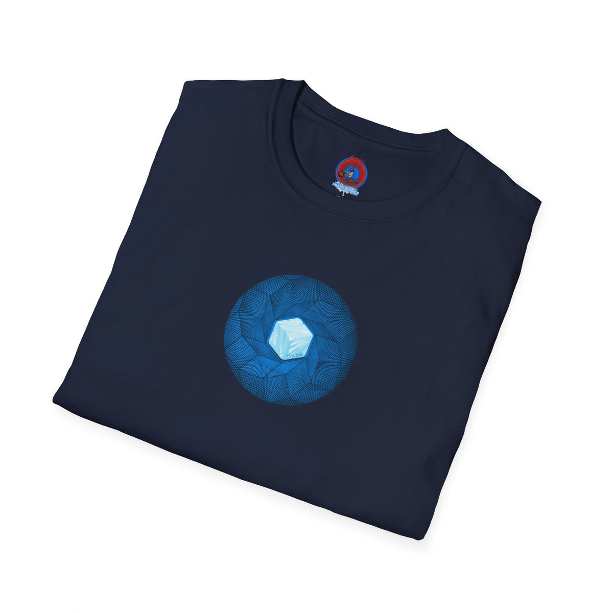 Classic Donut Tee - Unisex Soft-Style - "It's Ice... Cube's Donut" - variant 2 - blue cubed donut