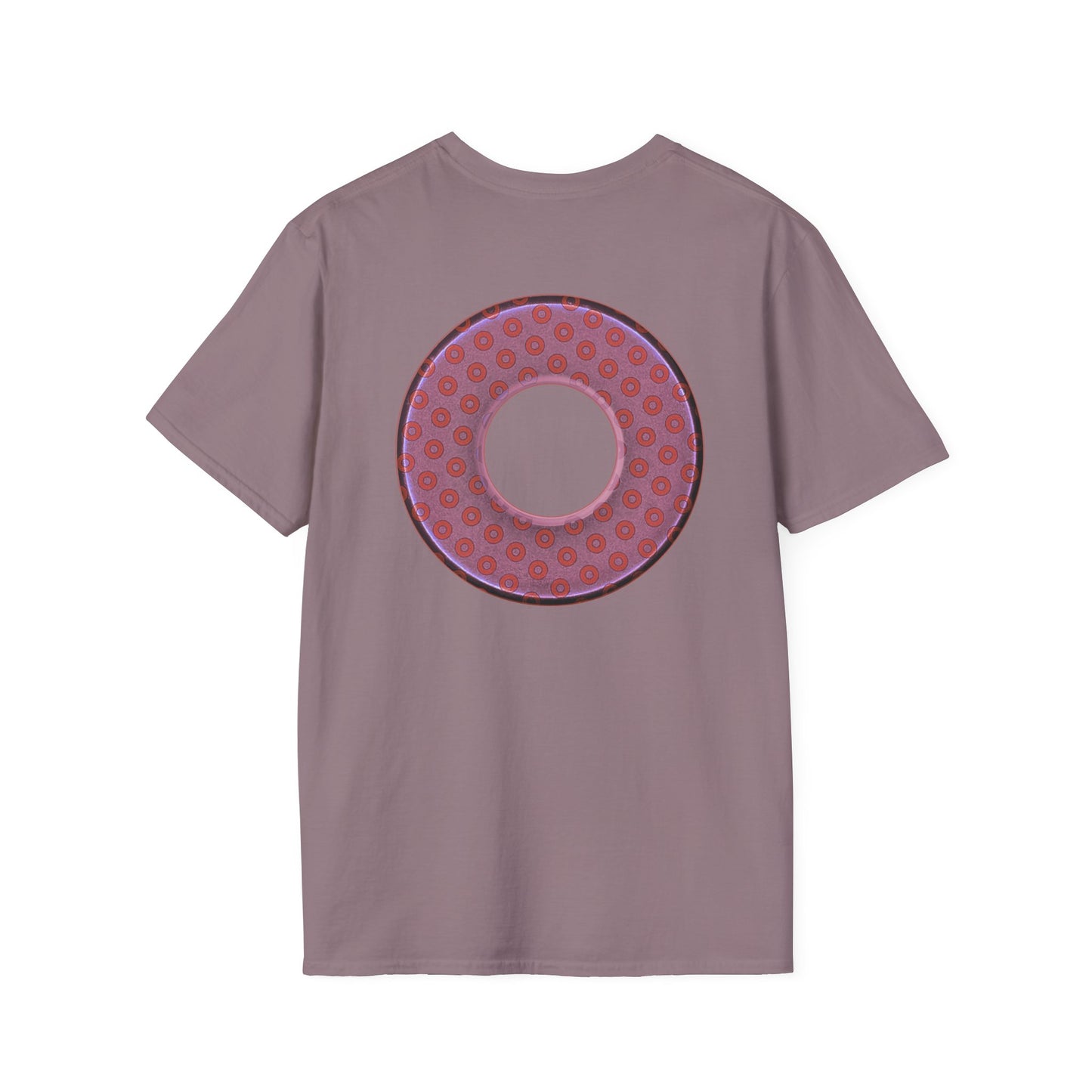 Plain Donuts/Unisex Soft-Style - "Plain Electric Paradoxical Donuts" - pink/mauve donuts