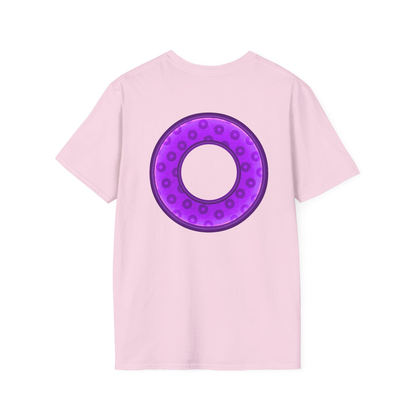 Plain Donuts/Unisex Soft-Style - "Plain Wide Mouthed Paradoxical Donuts" - bright purple/dark purple donuts