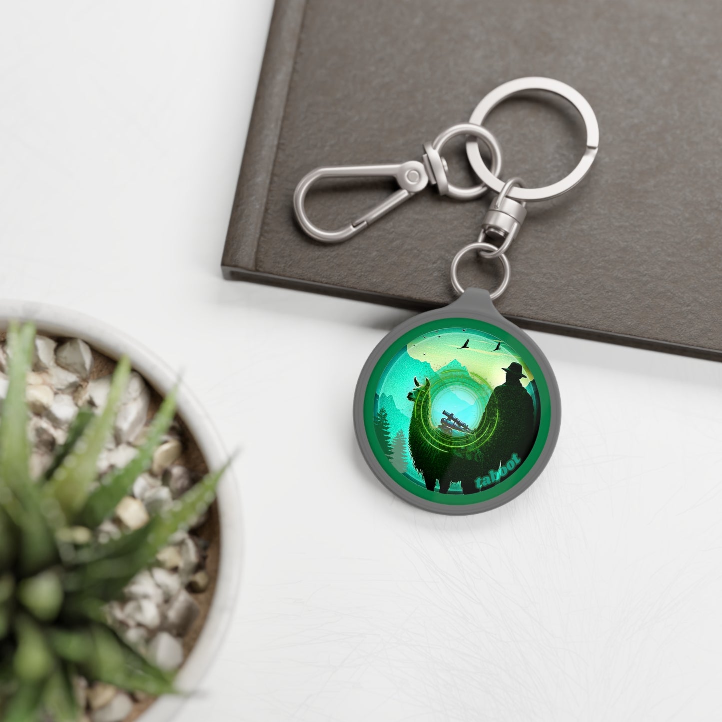 Lumpy Donut Keychain - "The Taboo(t) Donut" - series 1.0 - green donut