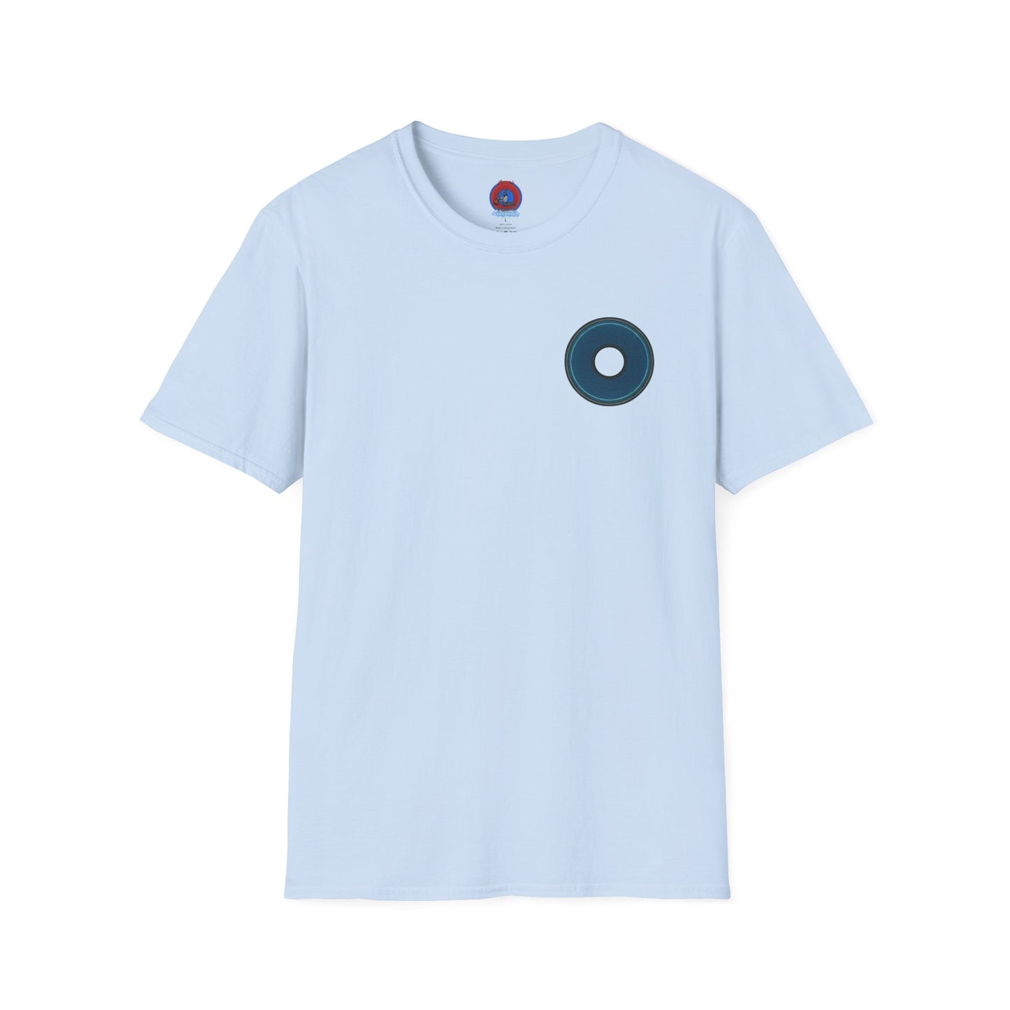 Classic Donut Tee - Unisex Soft-Style - "Symmetry Donut" - series 1.0 - blue/black donut