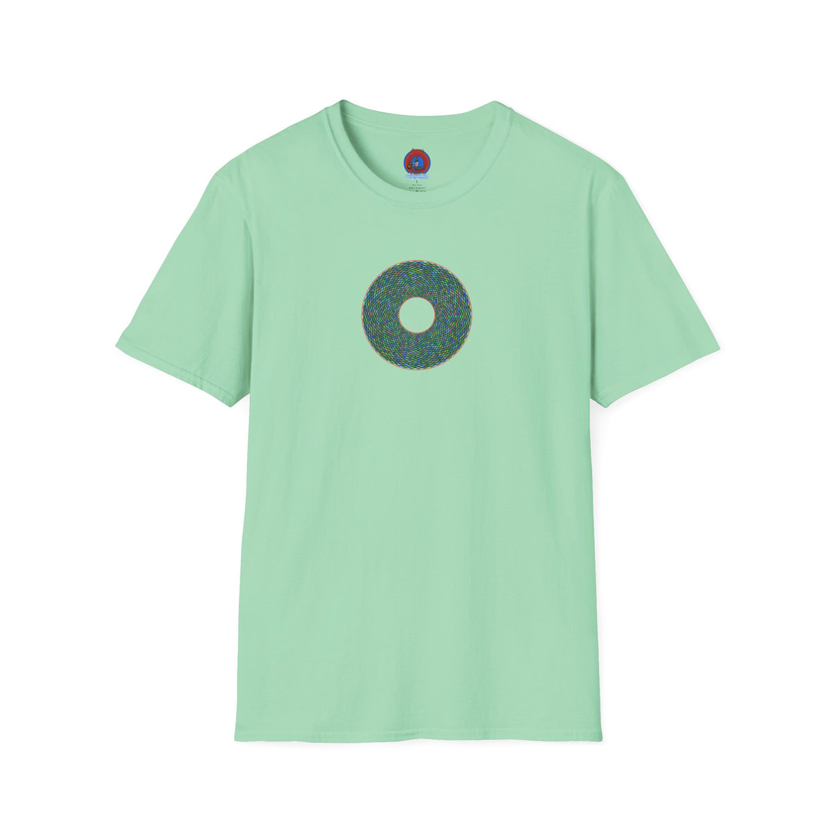 Donut Classic Donut Tee - Unisex Soft-Style - "The Pixilated Donut" - series 1.0 - multi-color donut