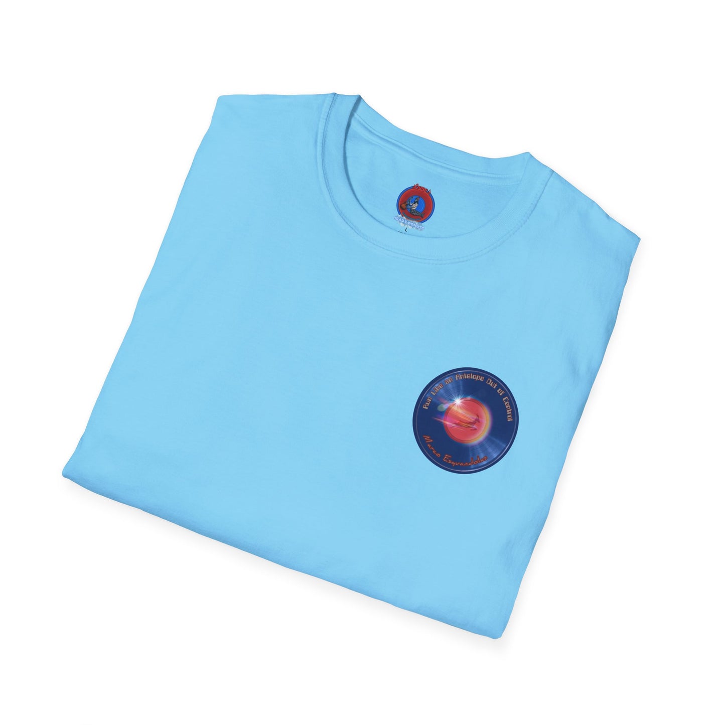Classic Donut Tee - Unisex Soft-Style - "Marco's Preferred Donut" - series 1.0 - blue donut