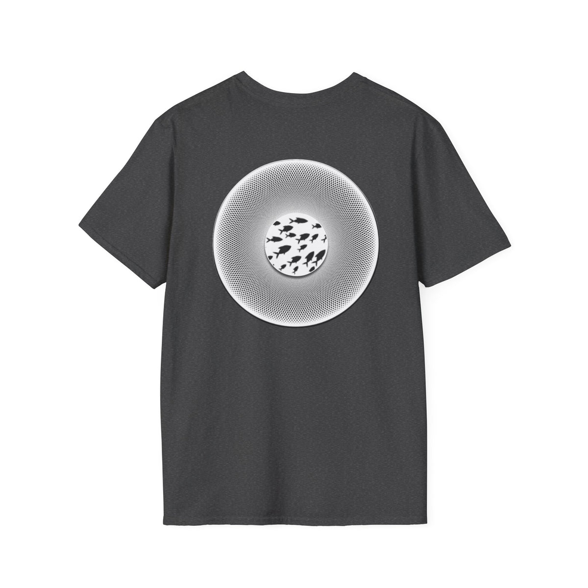 Classic Donut Tee - Unisex Soft-Style - "If I'm Swimming By" - variant 1 - white - textured donut