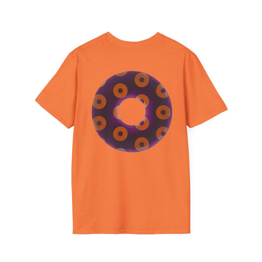Plain Donuts/Unisex Soft-Style - "Plain Blimpy Paradoxical Donuts" - dark red-purple/orange donuts