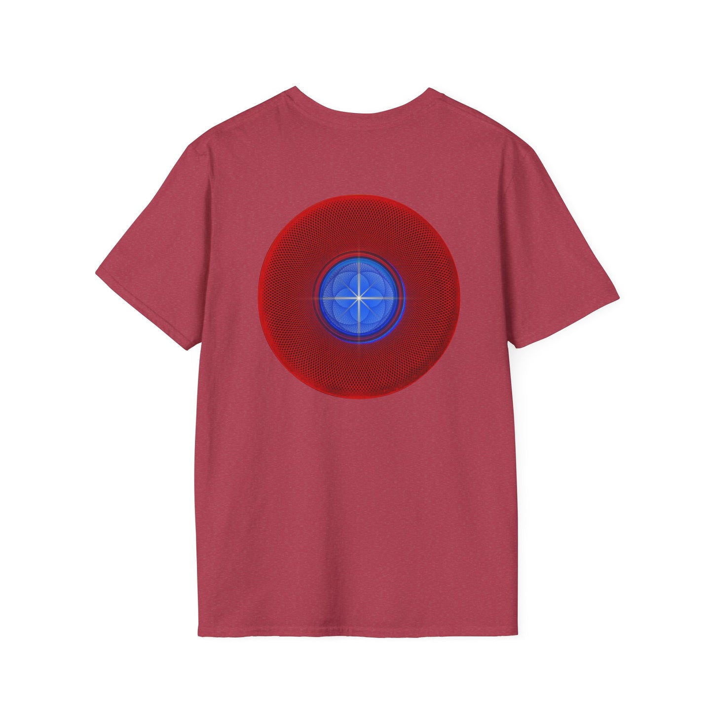 Classic Donut Tee - Unisex Soft-Style - "The Geometrical Donut" - series 1.0 - red donut