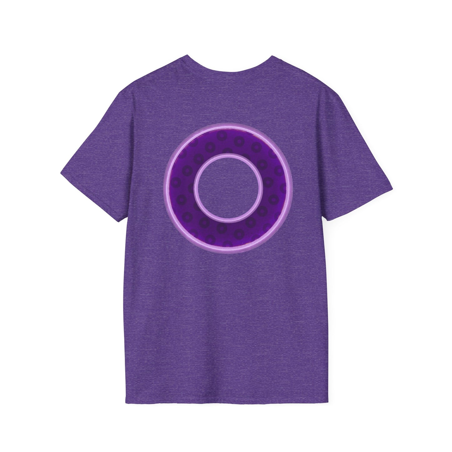 Plain Donuts/Unisex Soft-Style - "Plain Wide Mouthed Paradoxical Donuts" - dark purple/light purple donuts