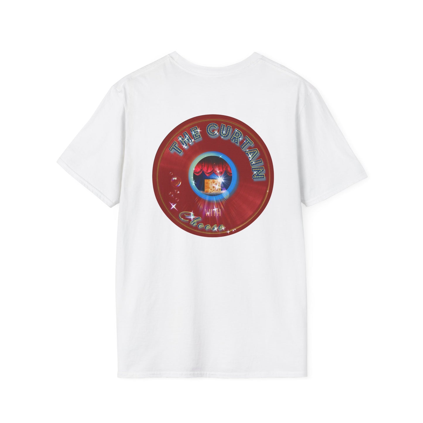 Classic Donut Tee - Unisex Soft-Style - "The Donut With" - series 1.0  - variant 2 - red donut