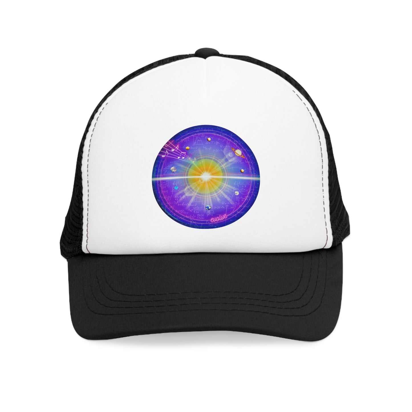 Lumpy Trucker Hat - "Quite profound Mathematics" - space/solar donut