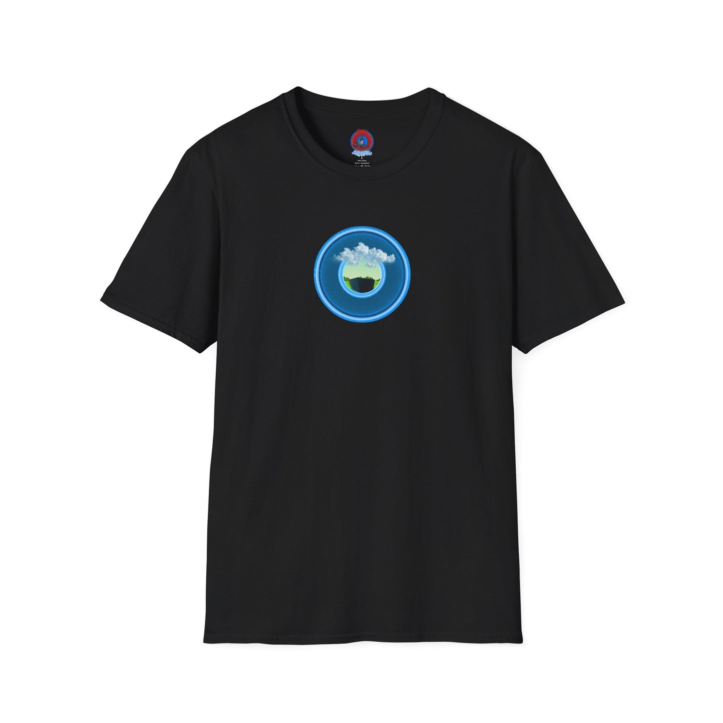 Classic Donut Tee - Unisex Soft-Style - "Got Rhombus?" - series 1.0  - variant 1 - blue/blue donut
