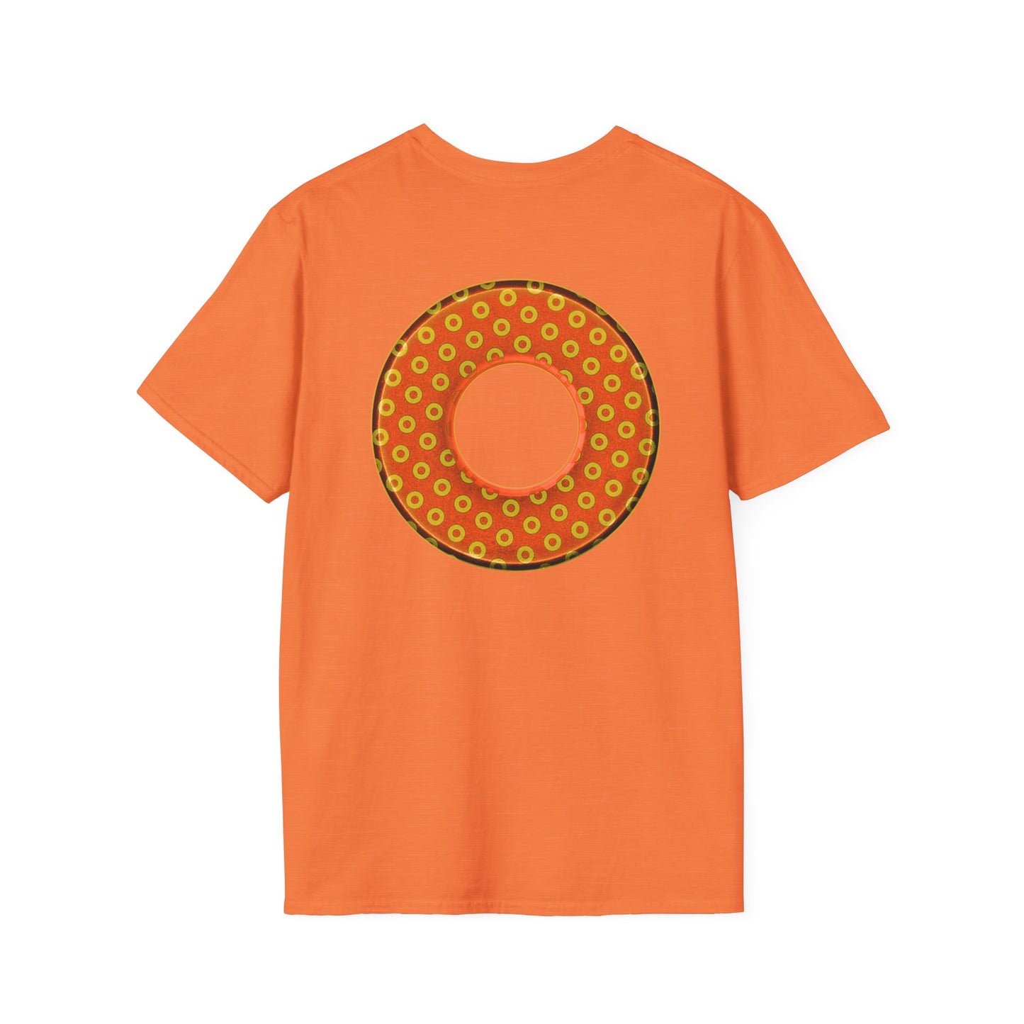 Plain Donuts/Unisex Soft-Style - "Plain Electric Paradoxical Donuts" - gold/orange donuts
