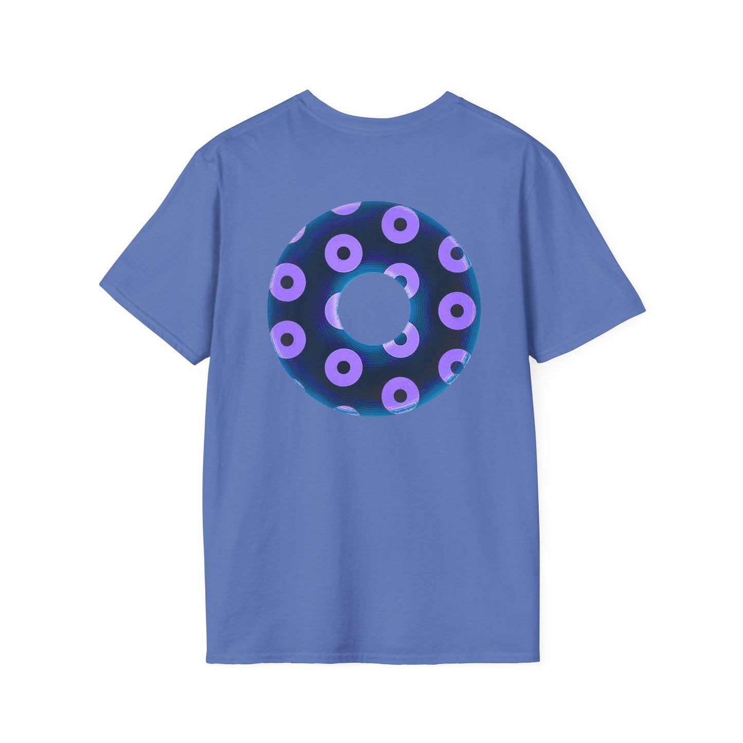Plain Donuts/Unisex Soft-Style - "Plain Blimpy Paradoxical Donuts" - dark blue/light purple donuts
