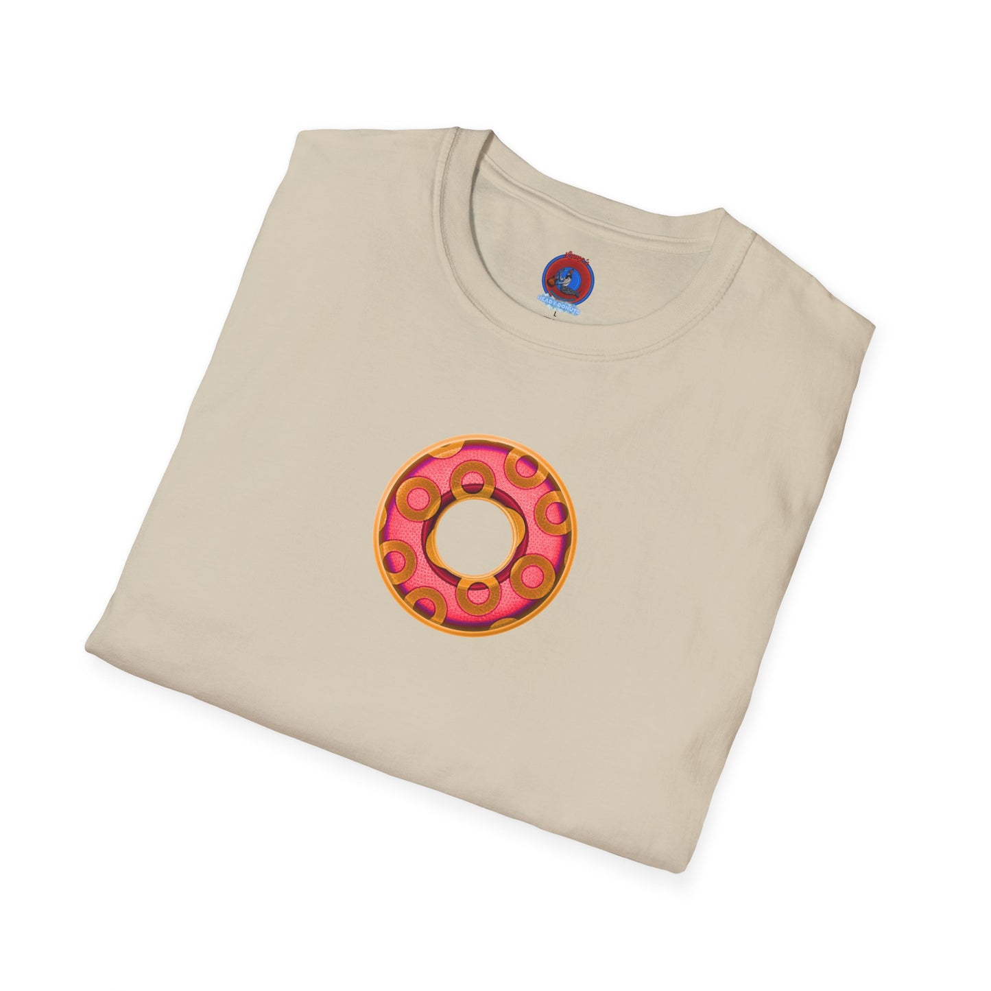 Plain Donuts/Unisex Soft-Style - "Plain Rustic Paradoxical Donuts" - rose/gold donuts