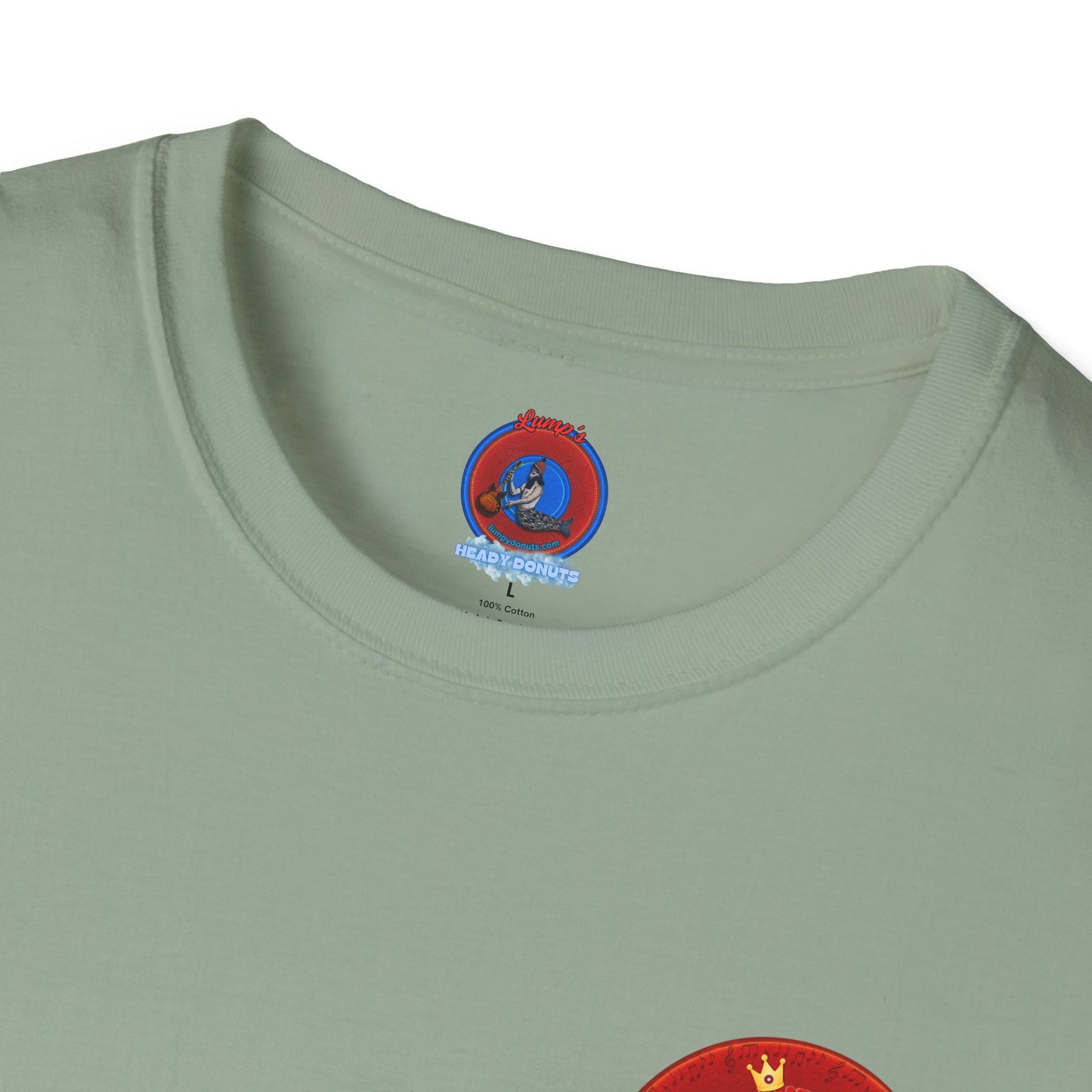 Classic Donut Tee - Unisex Soft-Style - "Princely Wooked Cream in a Can - YEMSG Donut " - vivid red donut