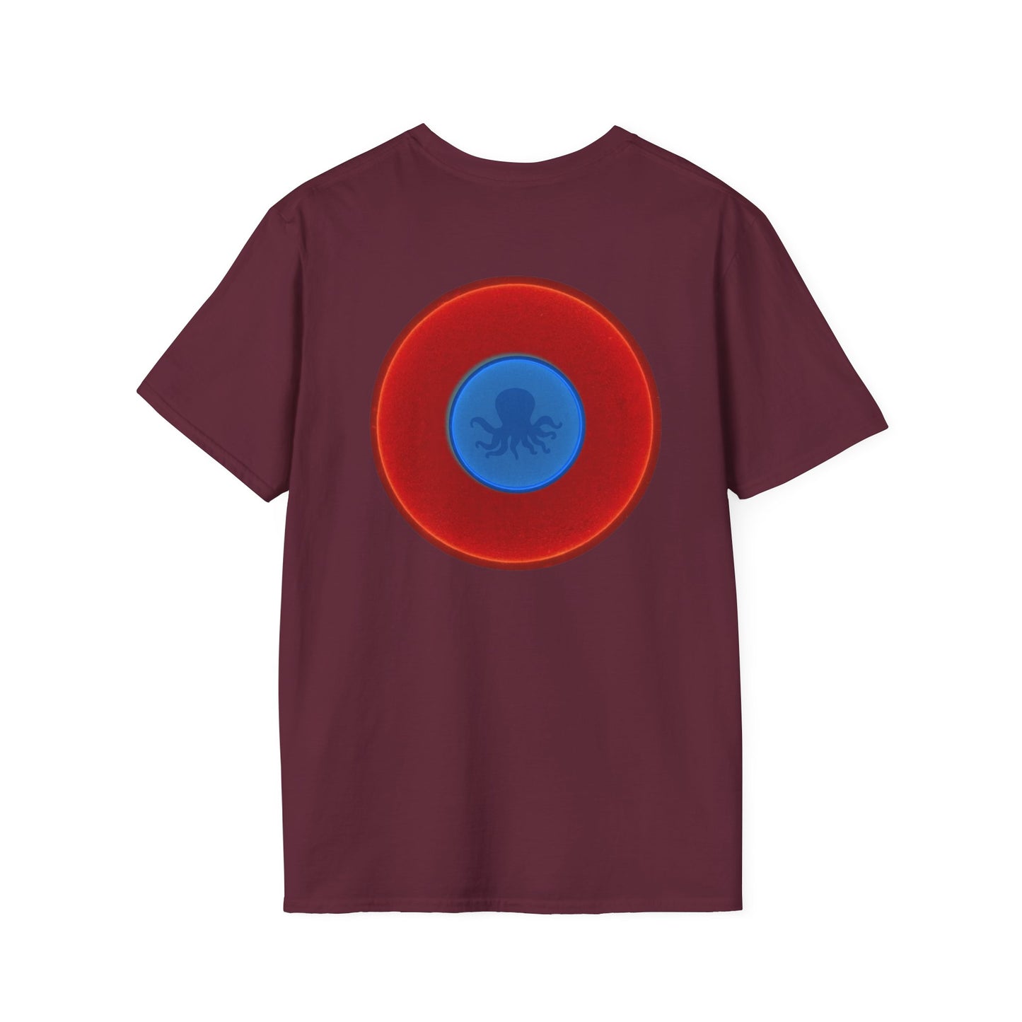 Classic Donut Tee - Unisex Soft-Style - "Octopussy Donut" - series 1.0 -  red donut