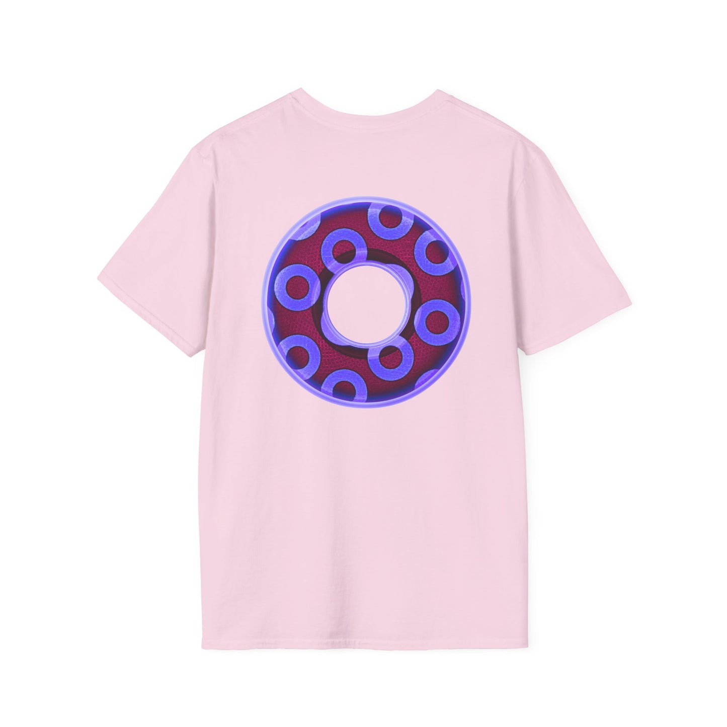 Plain Donuts/Unisex Soft-Style - "Plain Rustic Paradoxical Donuts" - violet/dark purple donuts