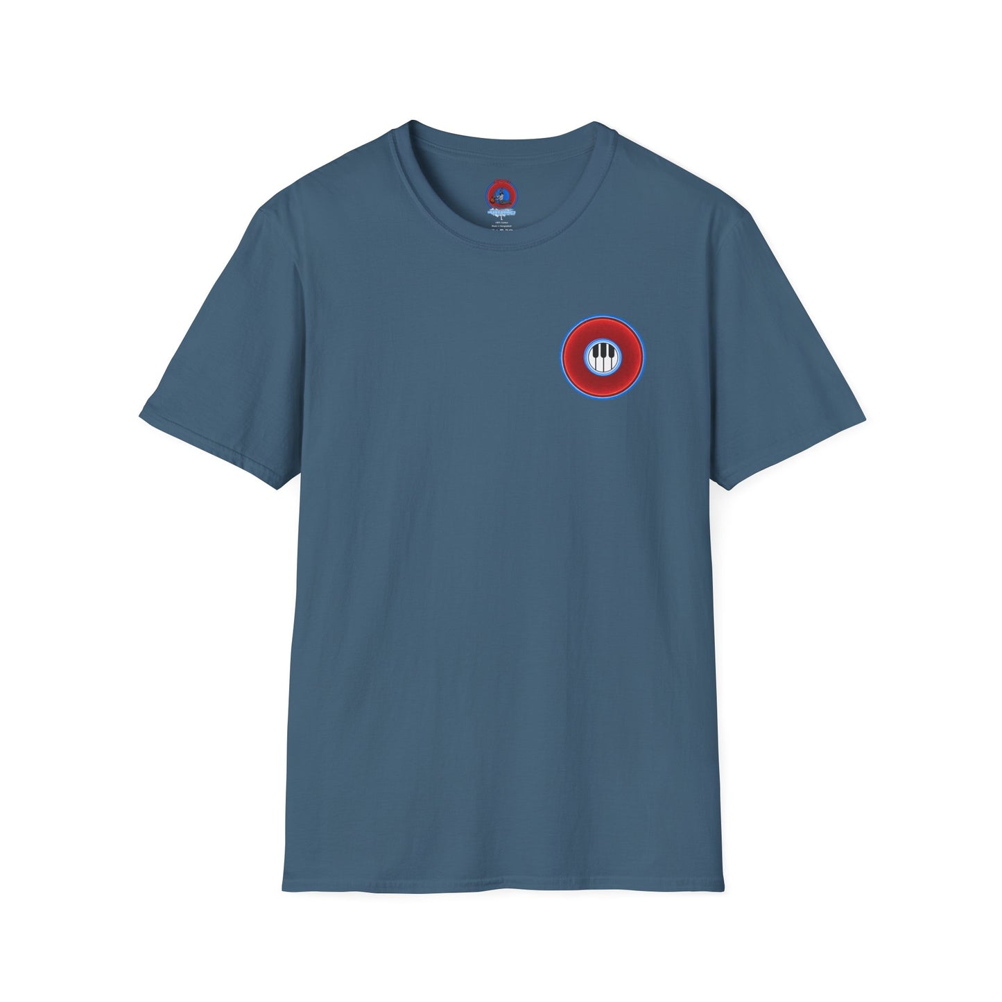 Classic Donut Tee - Unisex Soft-Style - "Rage Side Donut" - vivid red donut - variant 1