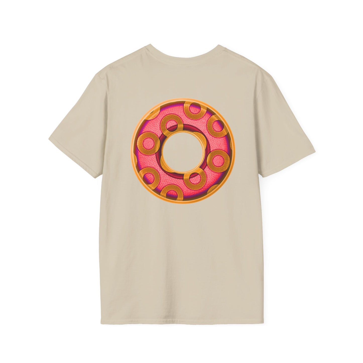 Plain Donuts/Unisex Soft-Style - "Plain Rustic Paradoxical Donuts" - rose/gold donuts