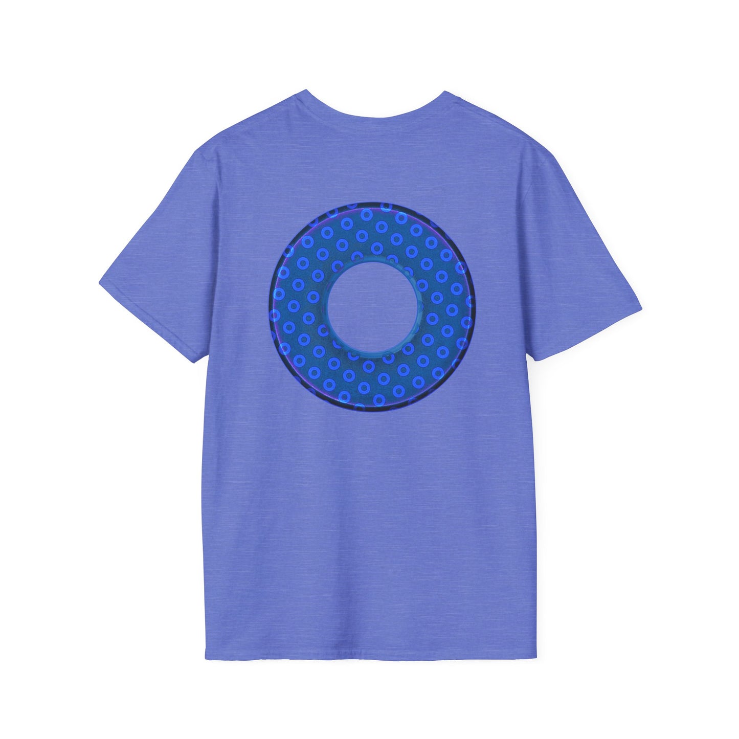 Plain Donuts/Unisex Soft-Style - "Plain Electric Paradoxical Donuts" - royal blue/dark blue donuts
