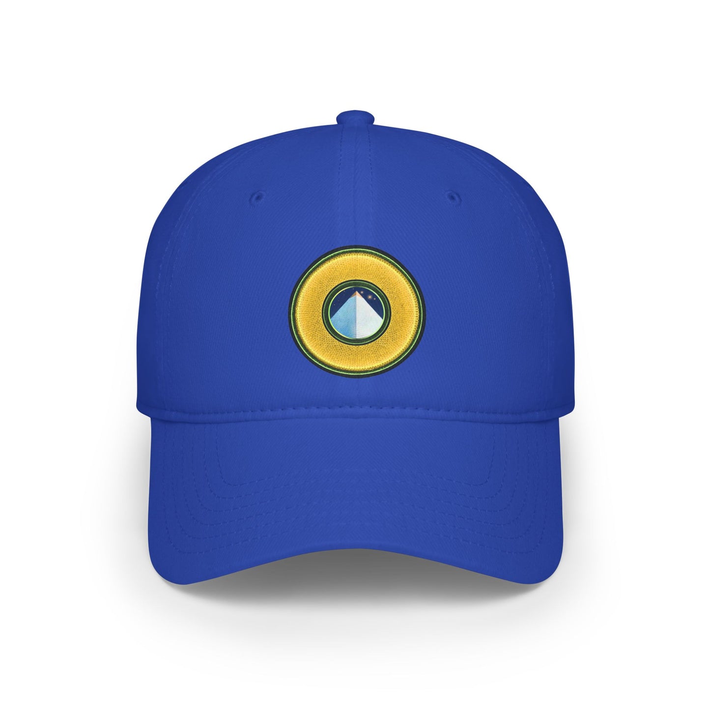 Lumpy Donut Baseball Cap - "Limestone Donut Caps So Large" - variant  3 - rustic golden donut w/