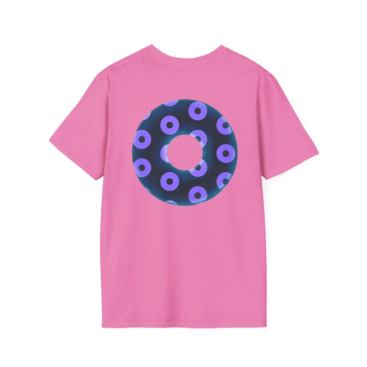 Plain Donuts/Unisex Soft-Style - "Plain Blimpy Paradoxical Donuts" - dark blue/bright purple donuts