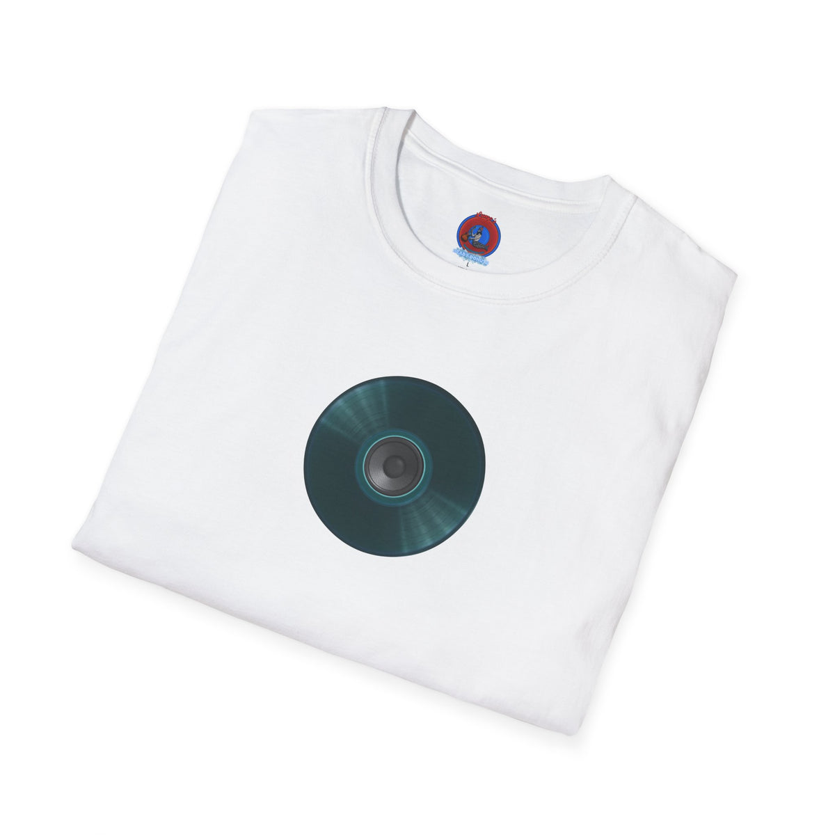 Classic Donut Tee - Unisex Soft-Style - "The Plain Record Donut" - series 1.0 - dark teal green