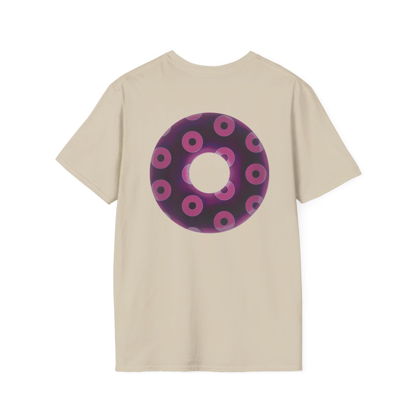 Plain Donuts/Unisex Soft-Style - "Plain Blimpy Paradoxical Donuts" - light magenta/red violet donuts