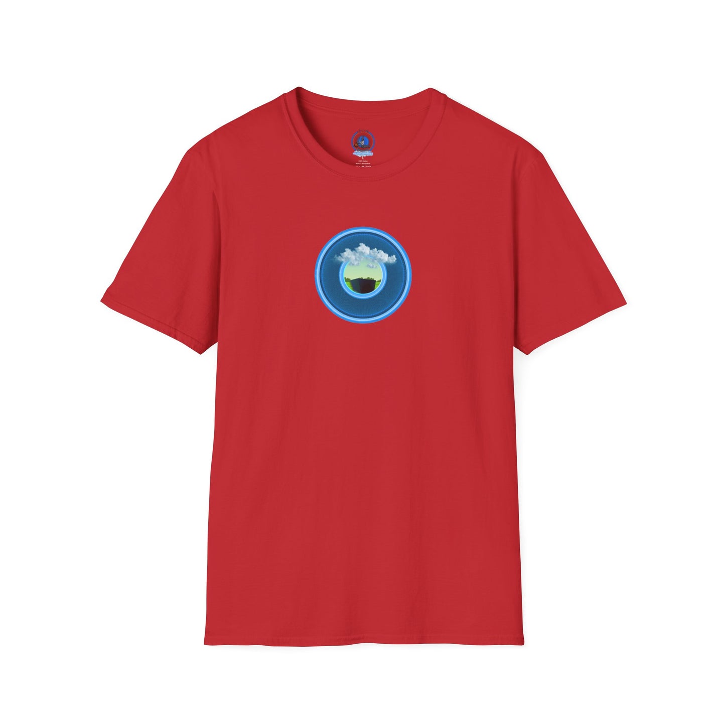 Classic Donut Tee - Unisex Soft-Style - "Got Rhombus?" - series 1.0  - variant 1 - blue/blue donut