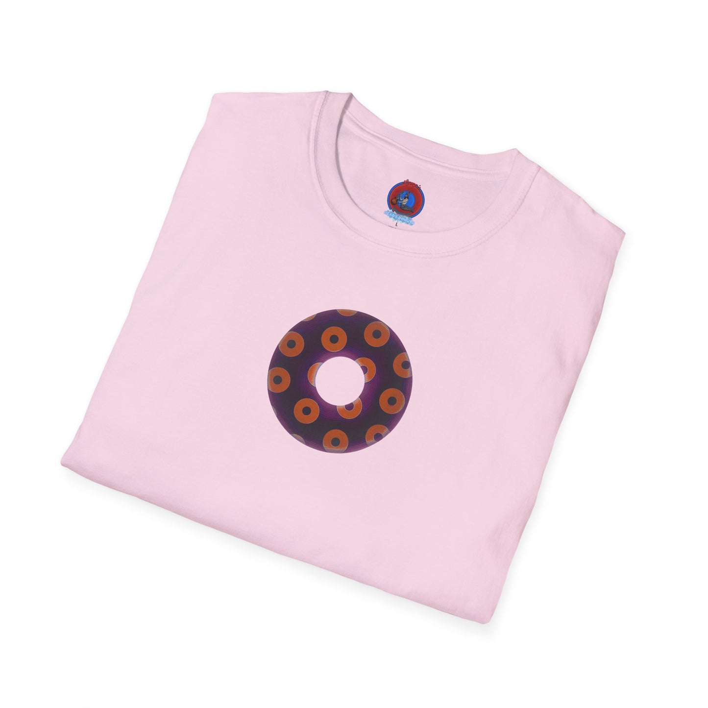 Plain Donuts/Unisex Soft-Style - "Plain Blimpy Paradoxical Donuts" - dark red-purple/orange donuts