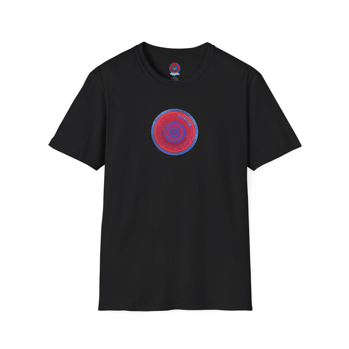 Classic Donut Tee - Unisex Soft-Style - "Tube Donuts" - series 1.0 - red donut/lighter blue bordering