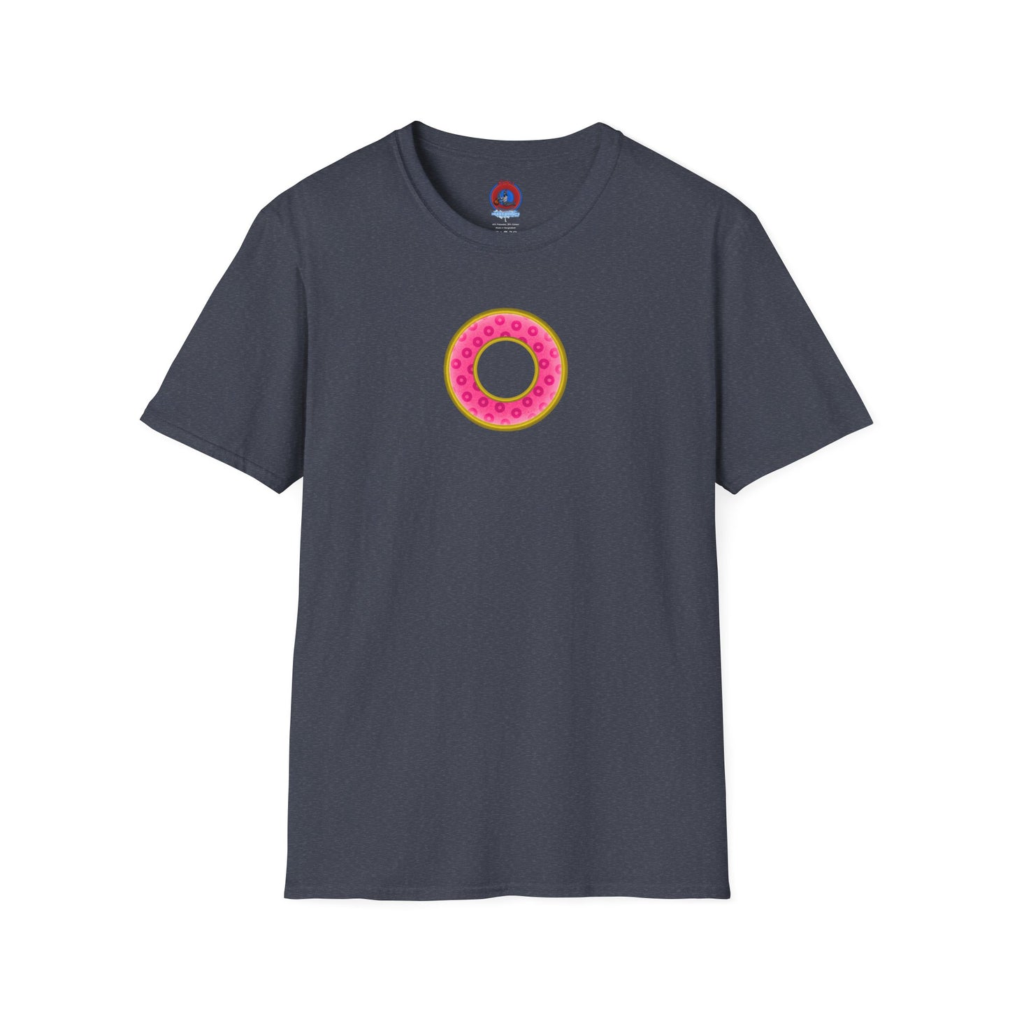 Plain Donuts/Unisex Soft-Style - "Plain Wide Mouthed Paradoxical Donuts" - pink/gold donuts