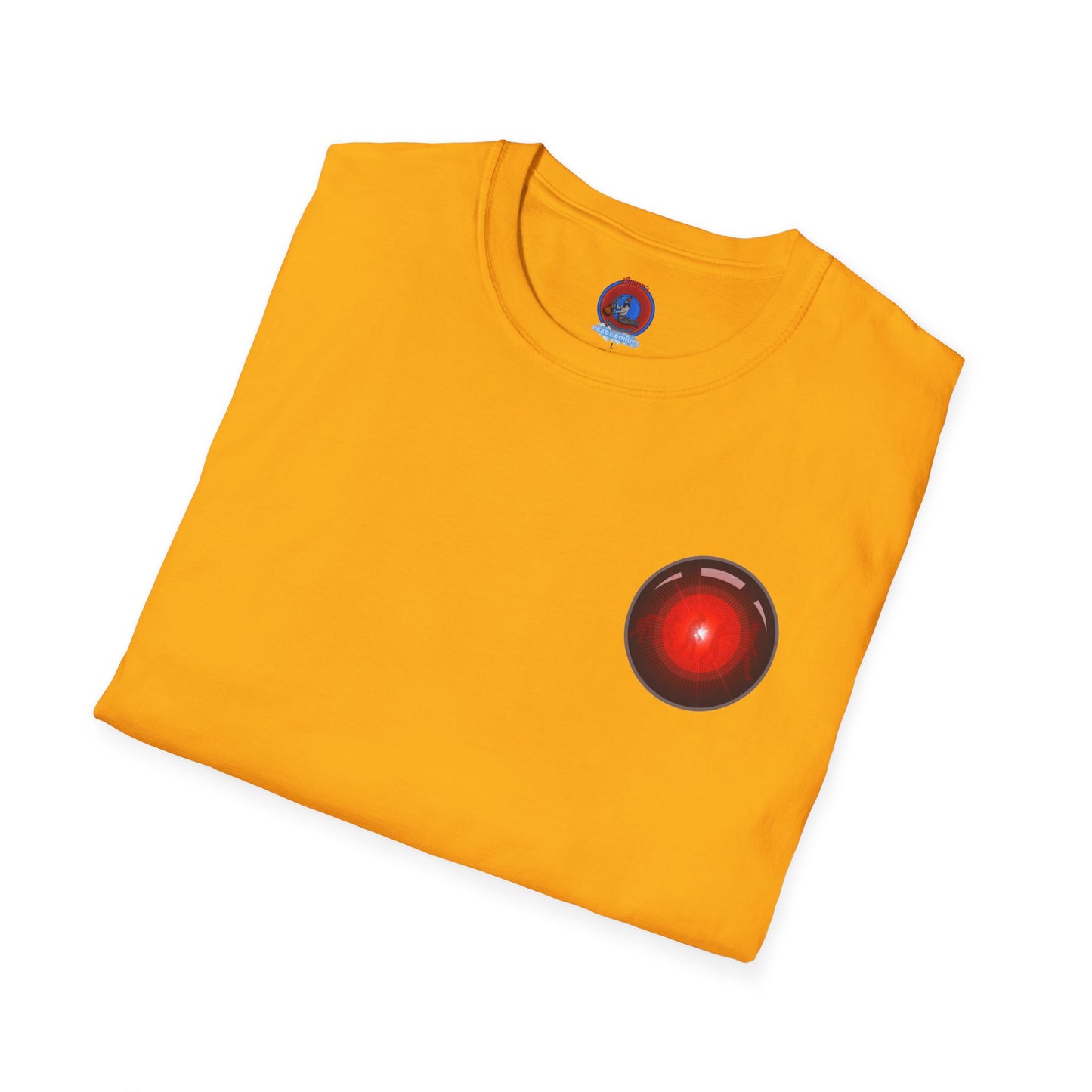 Classic Donut Tee - Unisex Soft-Style - "2025: a Donut Odyssey" - series 1.0 - variant 2 - black/red donut