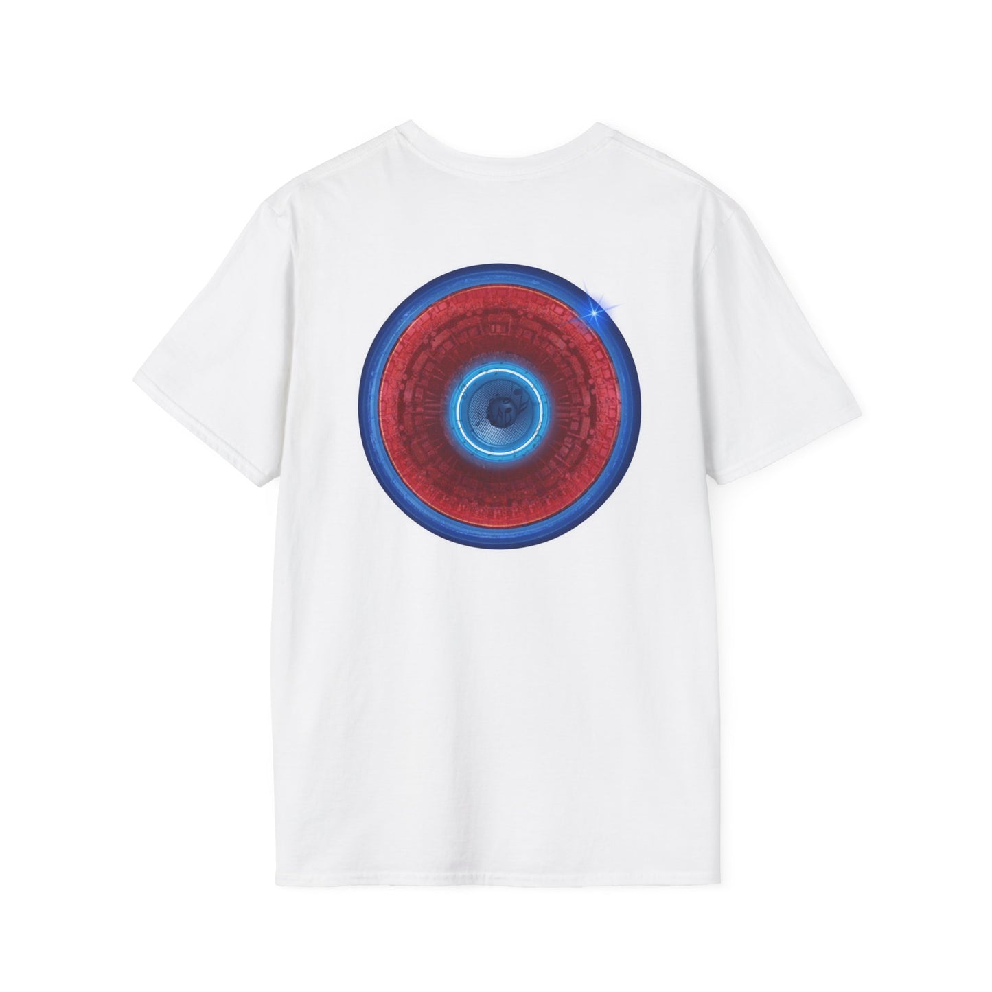 Classic Donut Tee - Unisex Soft-Style - "Homer's Perfect Donut" - series 1.0  - variant 2 - dark blue edging